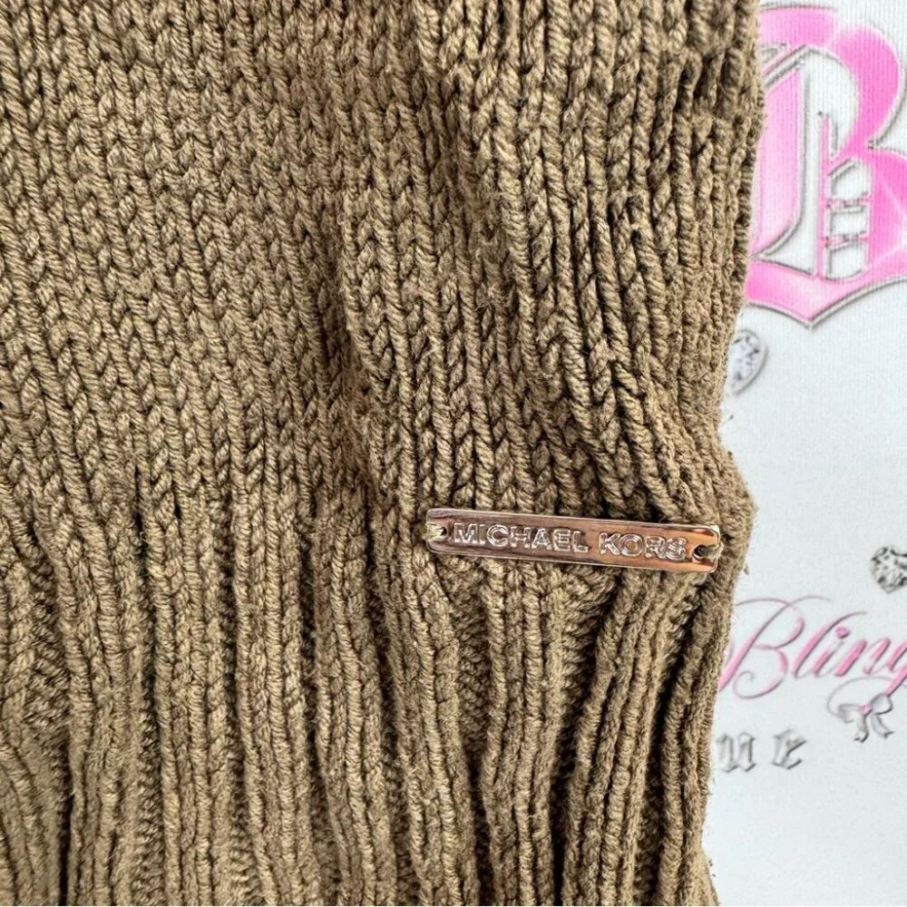 Michael Kors tshirt sweater open front knitted Brown Women's Cardigan
